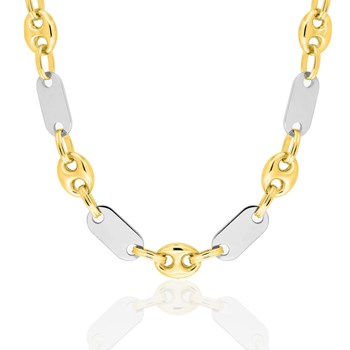 Bracelet Homme 20 cm - Or bicolore 18 Carats