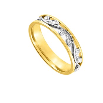 Bague Femme - Or 18 Carats - Diamant 0.06 Carats