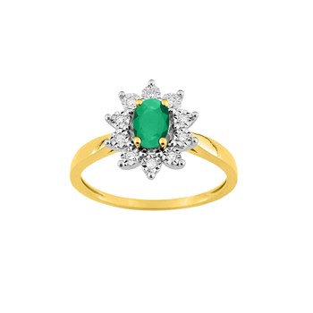 Bague femme - Emeraude - Or 18 Carats