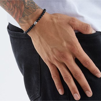 Bracelet Thomas Sabo en argent et obsidiennes