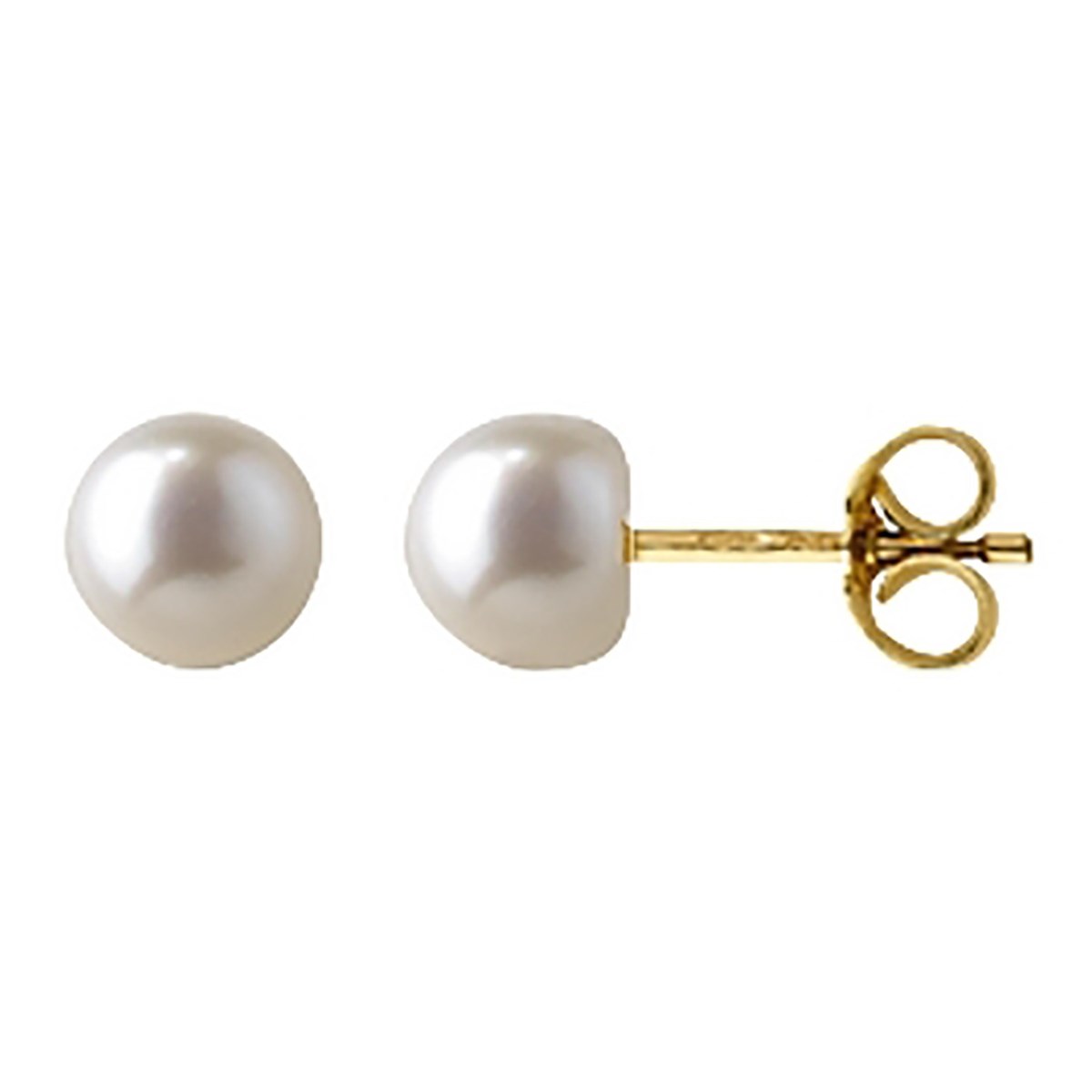 Boucles d'oreilles Brillaxis or perles de culture
6 mm