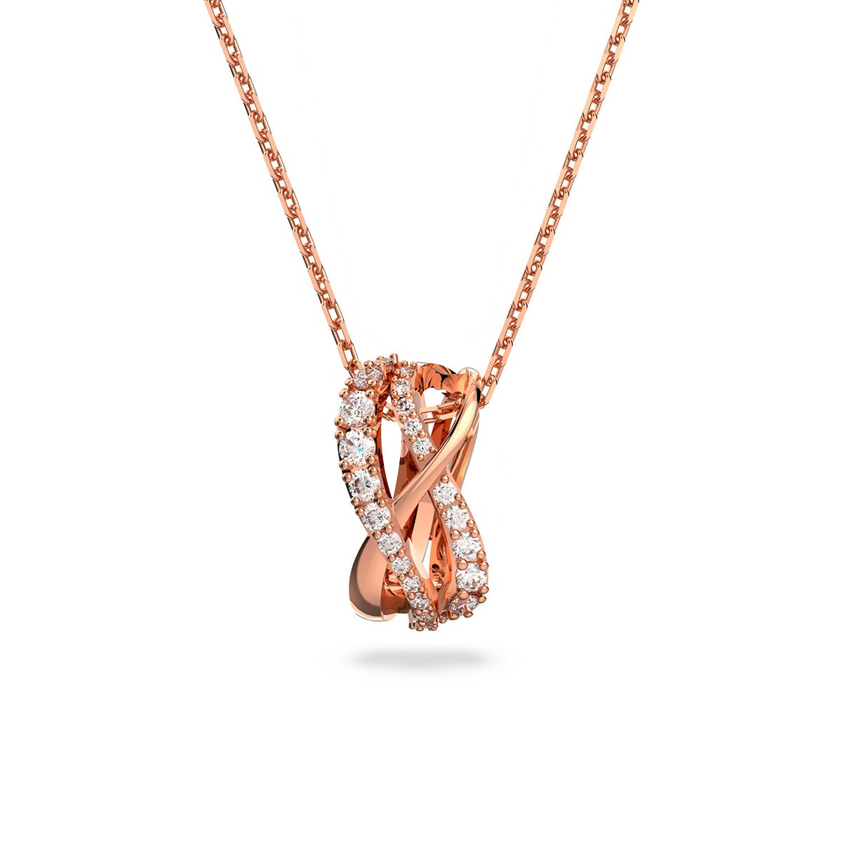 Collier Swarovski Twist rosé