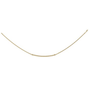Collier Brillaxis or maille forçat chute 2/4 rangs