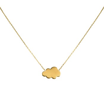 Collier Brillaxis nuage plaqué or