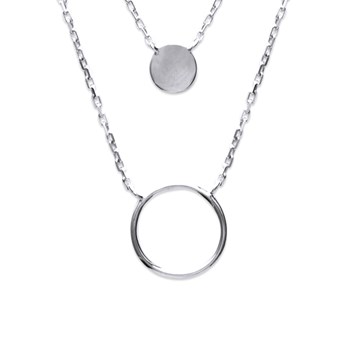 Collier Brillaxis doubles chaînes cercles