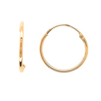 Créoles Brillaxis or jaune 9 carats diamètre 14mm