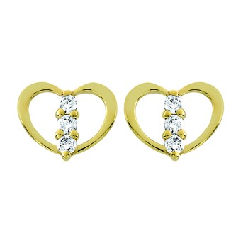Boucles d'oreilles Brillaxis coeur OZ