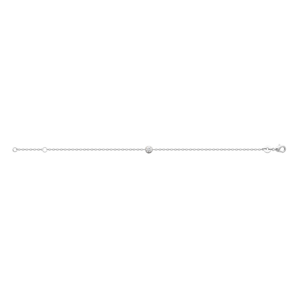Bracelet Brillaxis argent rhodié oxydes - vue 3