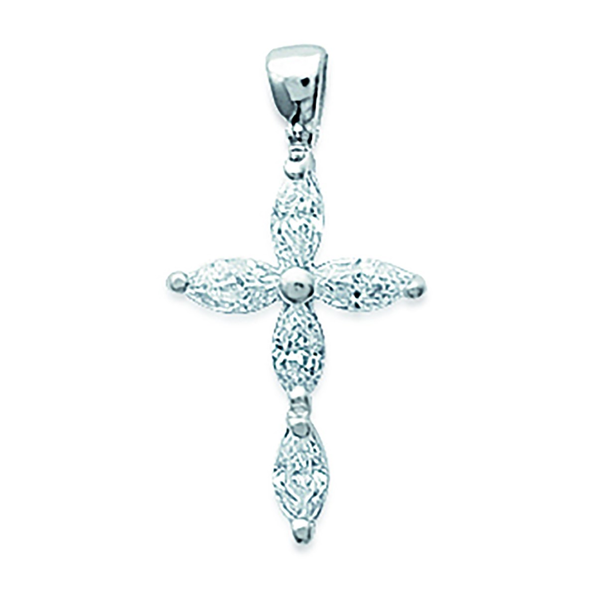 Pendentif Brillaxis croix empierrée