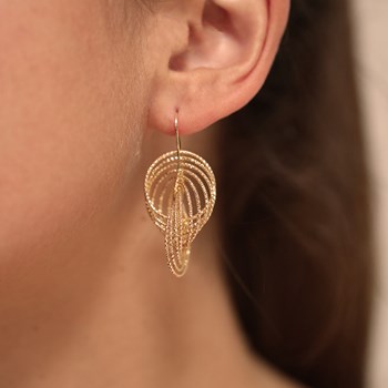 Vertigo Spiraal Goud Zilver Oorbellen