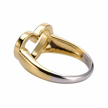 Bague Argent Doré Coeur Valentine