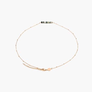 Collier Piana en pierres Agate Aquatique