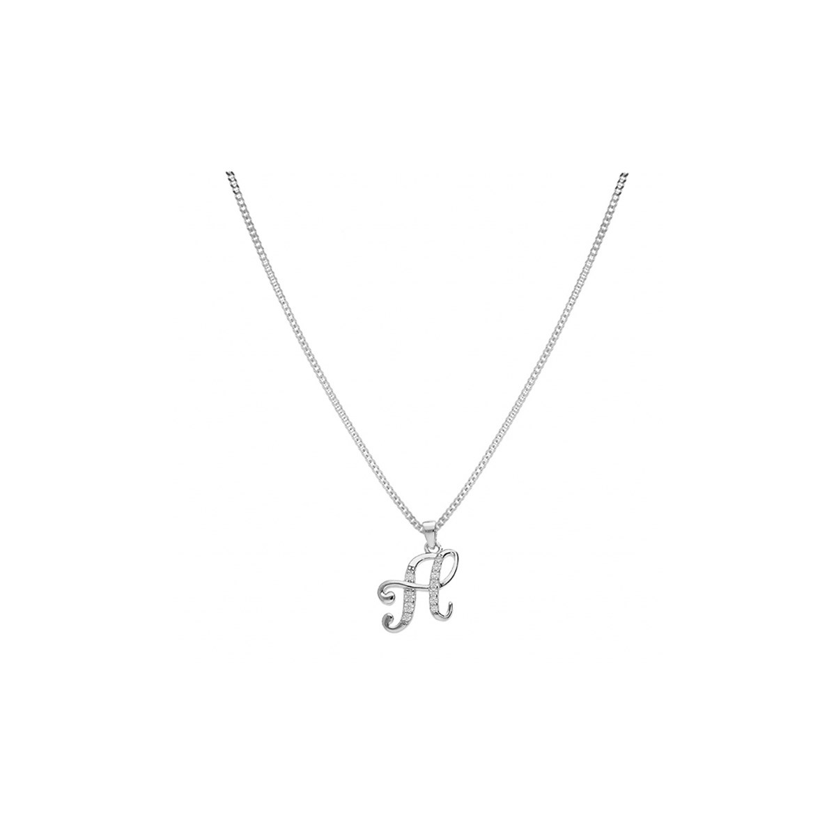 Collier Initiale Argent - Lettre H