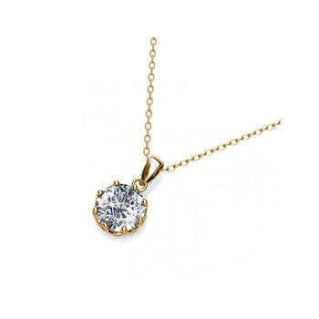 Lily Pendants - Gold and Crystal