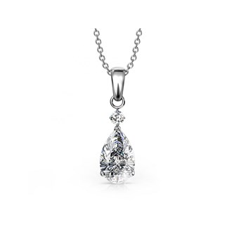 Pendentifs Princess - Argenté et Cristal