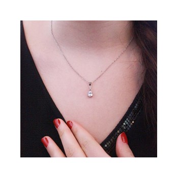 Pendentifs Princess - Argenté et Cristal