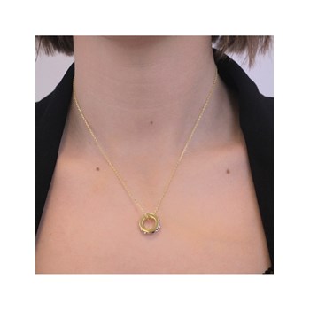 Square Roller pendants - Gold and Crystal