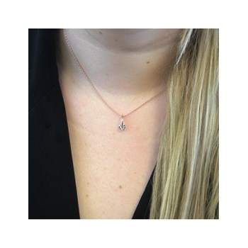 Pendentif Classy - Or Rosé et Cristal