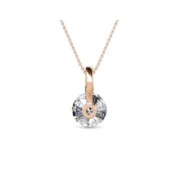 Pendentif Classy - Or Rosé et Cristal