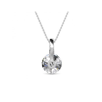 Classy pendant - Silver and crystal