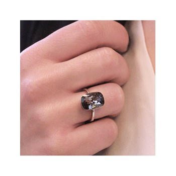 Bague Classic - Argenté et Noir