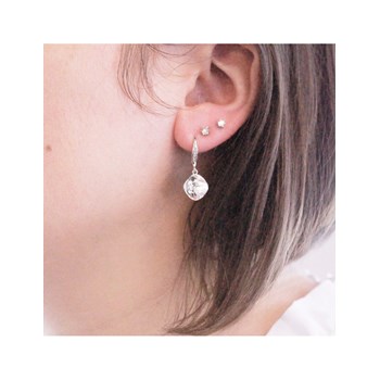 Boucles d'oreilles Tiffy Hook - Argenté et Cristal