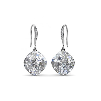 Boucles d'oreilles Tiffy Hook - Argenté et Cristal