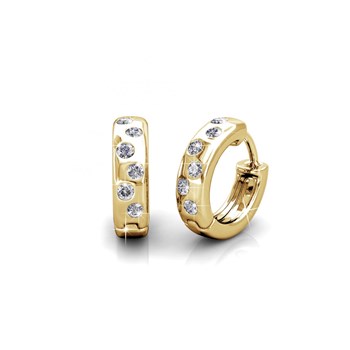 Oorbellen Joy - Goud en Kristal