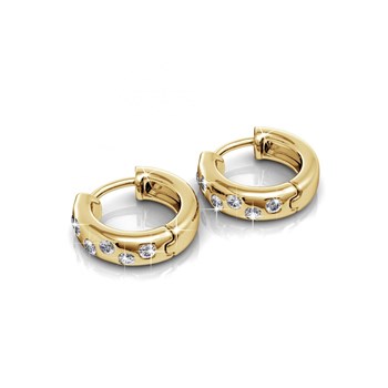 Oorbellen Joy - Goud en Kristal