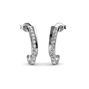 Earrings Joyce - Silver and Crystal