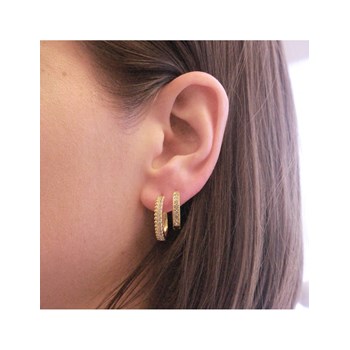 Aleah earrings - Gold and Crystal