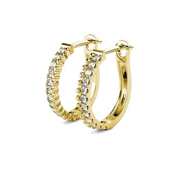 Aleah earrings - Gold and Crystal