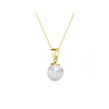 Full Moon Pearl Pendants - Gold