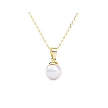 Full Moon Pearl Pendants - Gold