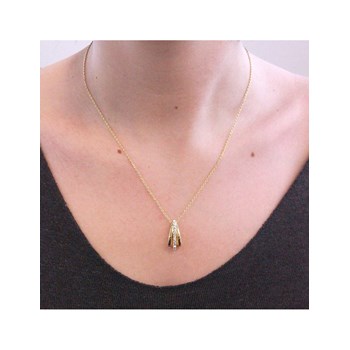 Pendentifs Aurielle - Doré et Cristal