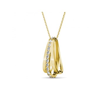 Pendentifs Aurielle - Doré et Cristal
