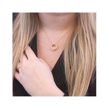 Pendentif Joy - Doré et Cristal
