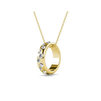 Pendentif Joy - Doré et Cristal