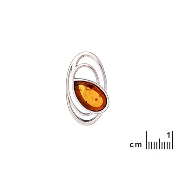 PENDENTIF ARGENT AMBRE