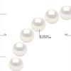 Sautoir OPERA en Véritables Perles de Culture d'Eau Douce Rondes 7-8 mm - Blanc Naturel - vue V3
