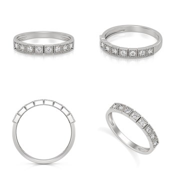 Alliance Or 750 Blanc Diamants 1.990grs