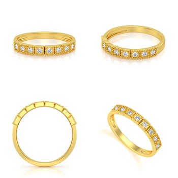 Alliance Or 750 Jaune Diamants 1.990grs