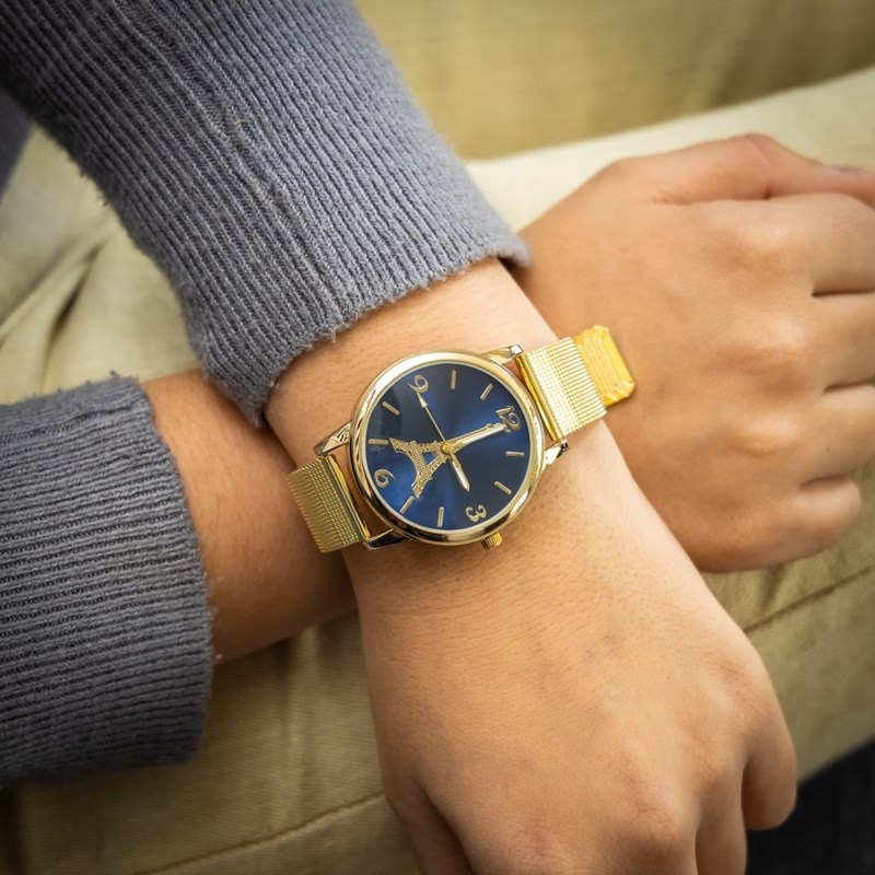 Montre Femme CHTIME bracelet Acier Doré - vue 2