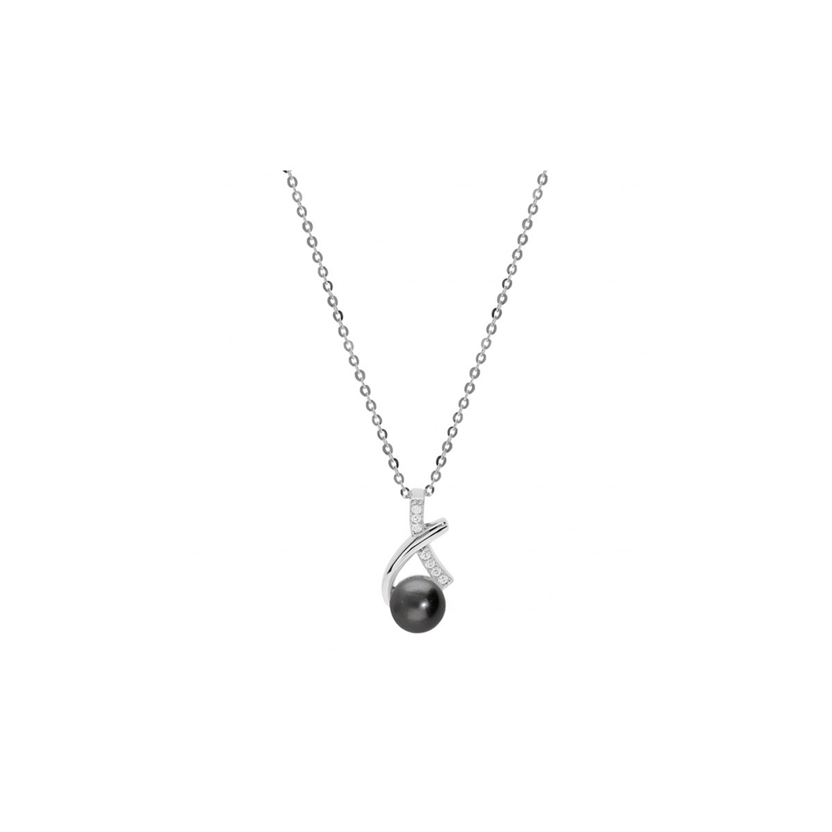 Collier Argent - Perle Tahiti 7mm