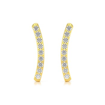 Oorbellen ADEN Goud 585 Gele Diamant 1.292grs