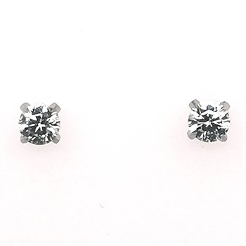 Boucles d'oreilles Brillaxis puce 3 mm or 9 carats