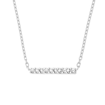 Collier Brillaxis barrette or 18 carats diamants
