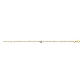 Bracelet Brillaxis solitaire oyde de zirconium 5 mm
