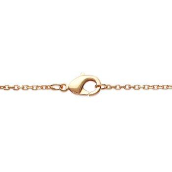 Collier Brillaxis plaqué or solitaire oxyde 3 mm