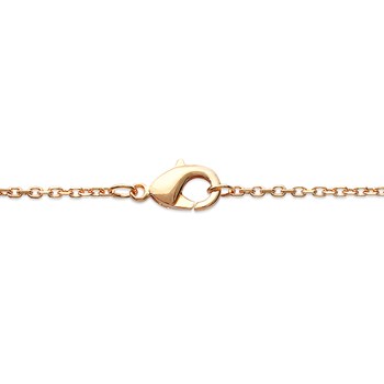 Collier Brillaxis plaqué or solitaire oxyde 4 mm